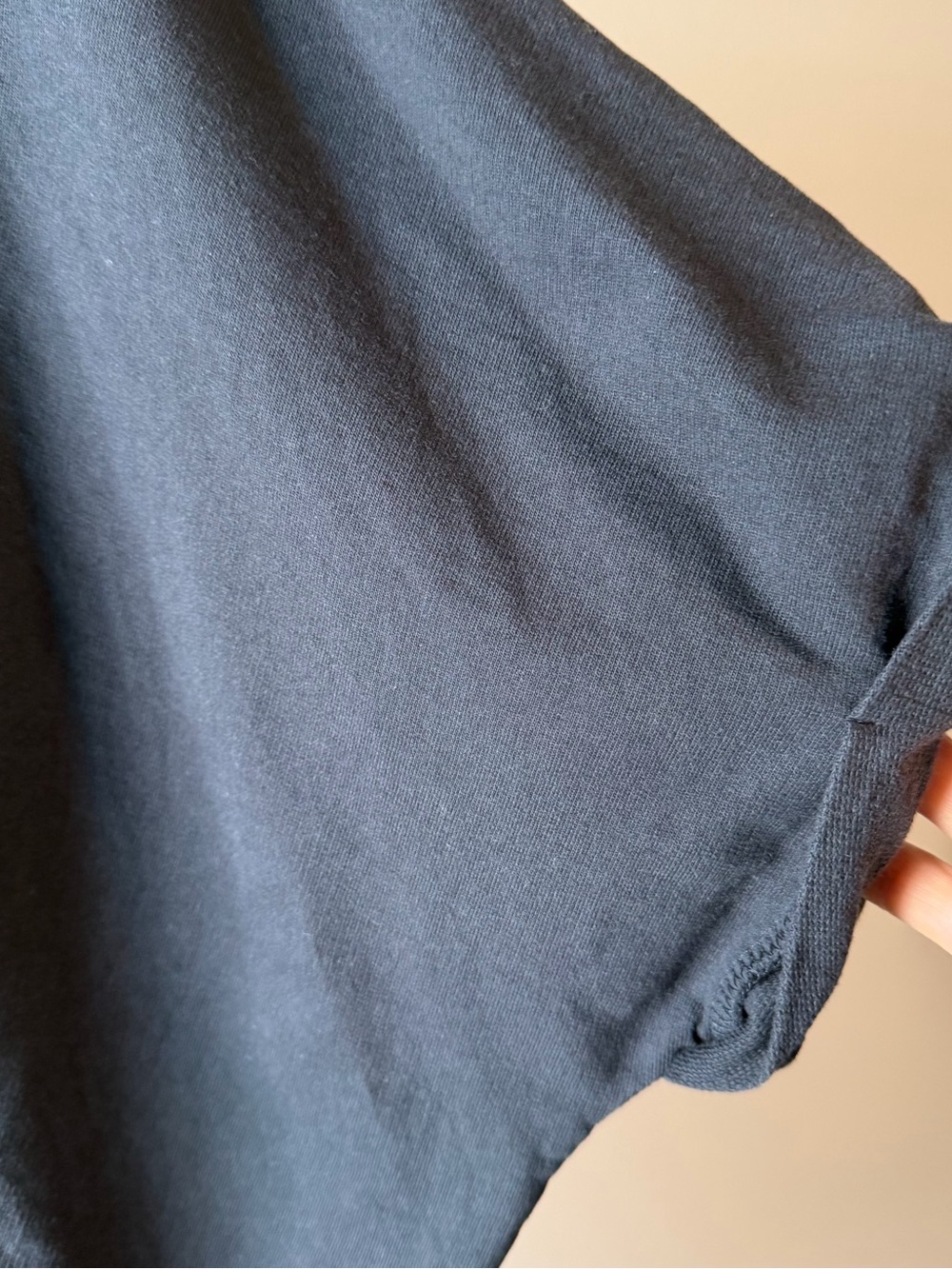 All Saints Lea Mal Size 6 Dolman Sleeve Dress in Washed Black 100% Cotton - Picture 3 of 11